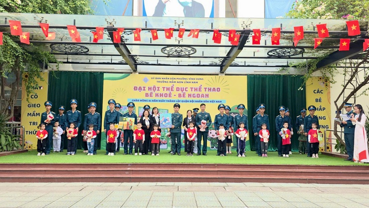 TRƯỜNG MẦM NON LĨNH NAM TỔ CHỨC ĐẠI HỘI THỂ DỤC THỂ THAO “BÉ KHỎE – BÉ NGOAN” CHÀO MỪNG NGÀY THÀNH LẬP QUÂN ĐỘI NHÂN DÂN VIỆT NAM
- Ảnh 6.