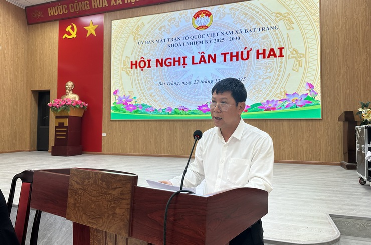 Hội nghị Ủy ban MTTQ xã Bát Tràng lần thứ hai: Phát huy vai trò nòng cốt trong xây dựng khối đại đoàn kết toàn dân- Ảnh 3.