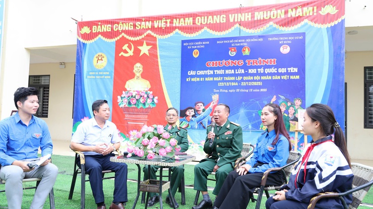 "Câu chuyện thời hoa lửa" – Khi lịch sử sống dậy trong trái tim học sinh THCS Mỹ Hưng- Ảnh 1.