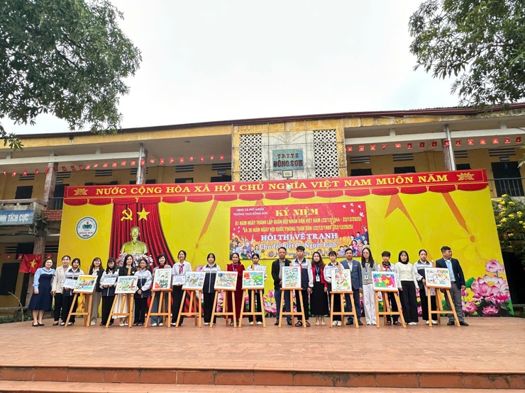 Trường THCS Đông Sơn (xã Phú Nghĩa) tổ chức Hội thi vẽ tranh chủ đề “Biết ơn Người lính” chào mừng kỷ niệm ngày thành lập Quân đội nhân dân Việt Nam 22/12- Ảnh 5.