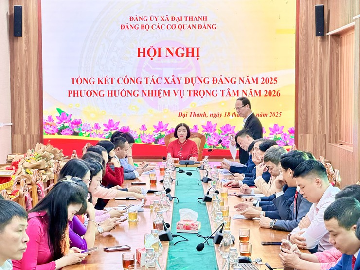 Đảng bộ các cơ quan Đảng xã Đại Thanh hoàn thành xuất sắc nhiệm vụ công tác năm 2025- Ảnh 1.