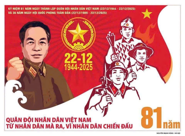 Tự hào truyền thống 81 năm Quân đội nhân dân Việt Nam (22/12/1944 - 22/12/2025)  và 36 năm Ngày hội Quốc phòng toàn dân- Ảnh 2.