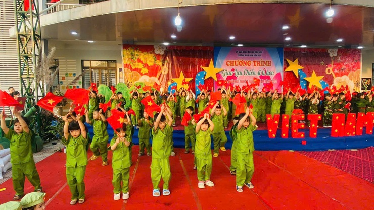 TRƯỜNG MẦM NON DÂN HÒA TỔ CHỨC CHƯƠNG TRÌNH GIAO LƯU "CHIẾN SĨ TÍ HON"- Ảnh 2.