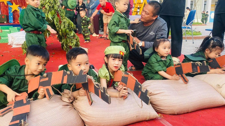 TRƯỜNG MẦM NON DÂN HÒA TỔ CHỨC CHƯƠNG TRÌNH GIAO LƯU "CHIẾN SĨ TÍ HON"- Ảnh 3.