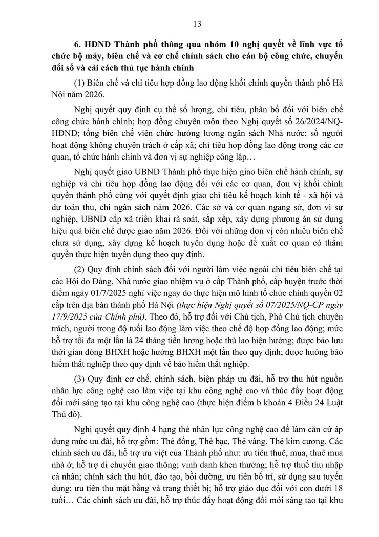 Kết quả kỳ họp thứ 28 của HĐND TP Hà Nội, nhiệm kỳ 2021 - 2026- Ảnh 13.