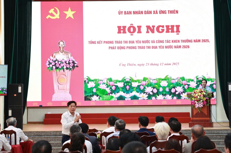 UBND xã Ứng Thiên tổng kết phong trào thi đua yêu nước và công tác khen thưởng năm 2025, phát động phong trào thi đua năm 2026- Ảnh 10.