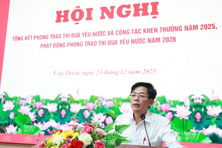 UBND xã Ứng Thiên tổng kết phong trào thi đua yêu nước và công tác khen thưởng năm 2025, phát động phong trào thi đua năm 2026- Ảnh 8.