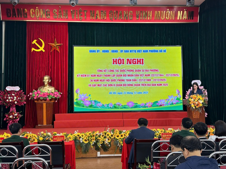 Phường Bồ Đề tổng kết công tác quốc phòng, quân sự địa phương năm 2025- Ảnh 5.