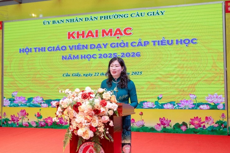 KHAI MẠC HỘI THI GIÁO VIÊN DẠY GIỎI CẤP TIỂU HỌC PHƯỜNG CẦU GIẤY NĂM HỌC 2025 - 2026- Ảnh 3.