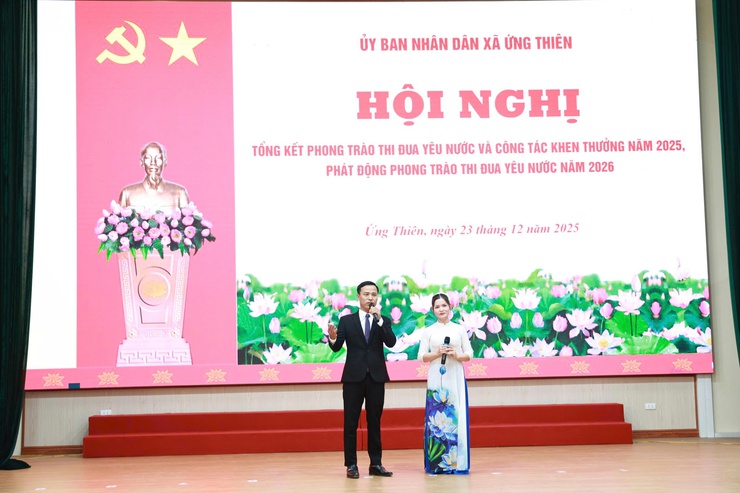 UBND xã Ứng Thiên tổng kết phong trào thi đua yêu nước và công tác khen thưởng năm 2025, phát động phong trào thi đua năm 2026- Ảnh 17.