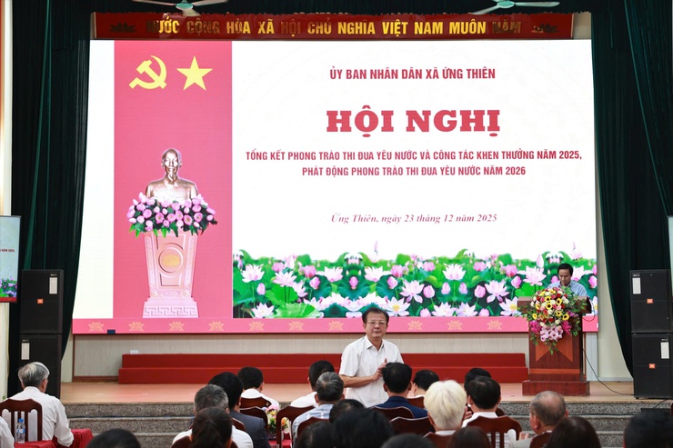 UBND xã Ứng Thiên tổng kết phong trào thi đua yêu nước và công tác khen thưởng năm 2025, phát động phong trào thi đua năm 2026- Ảnh 9.