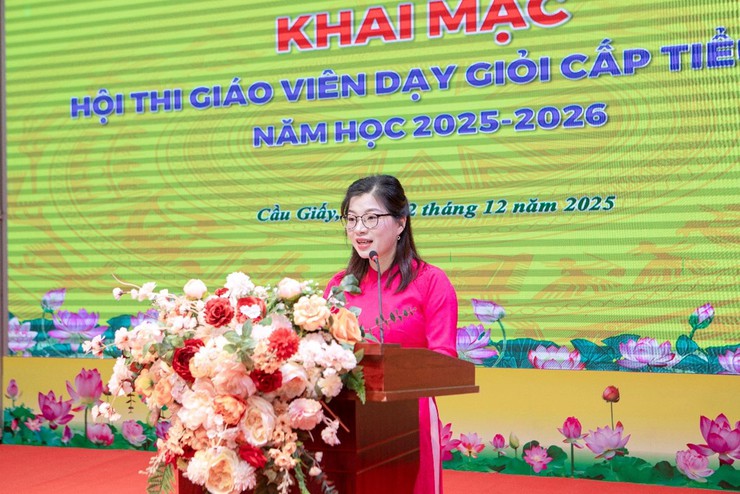 KHAI MẠC HỘI THI GIÁO VIÊN DẠY GIỎI CẤP TIỂU HỌC PHƯỜNG CẦU GIẤY NĂM HỌC 2025 - 2026- Ảnh 4.