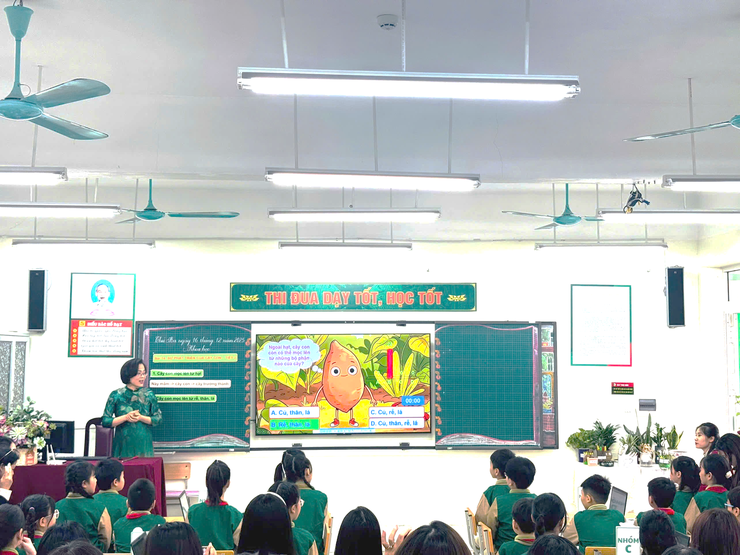 Chuyên đề Khoa học lớp 5 cấp Thành phố dạy học theo phương thức STEM gắn với phát triển năng lực số- Ảnh 8.