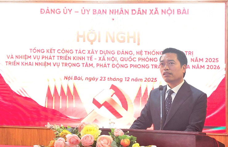 XÃ NỘI BÀI TỔNG KẾT CÔNG TÁC NĂM 2025, PHÁT ĐỘNG PHONG TRÀO THI ĐUA NĂM 2026 VỚI KHÍ THẾ MỚI- Ảnh 2.