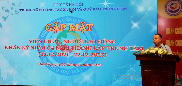 Kỷ niệm 04 năm thành lập Trung tâm Công tác xã hội và Quỹ Bảo trợ trẻ em Hà Nội (22/12/2021 - 22/12/2025) - Ảnh 2.
