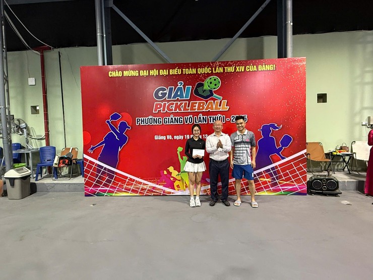 PHƯỜNG GIẢNG VÕ: TỔ CHỨC GIẢI PICKLEBALL LẦN THỨ NHẤT NĂM 2025- Ảnh 8.