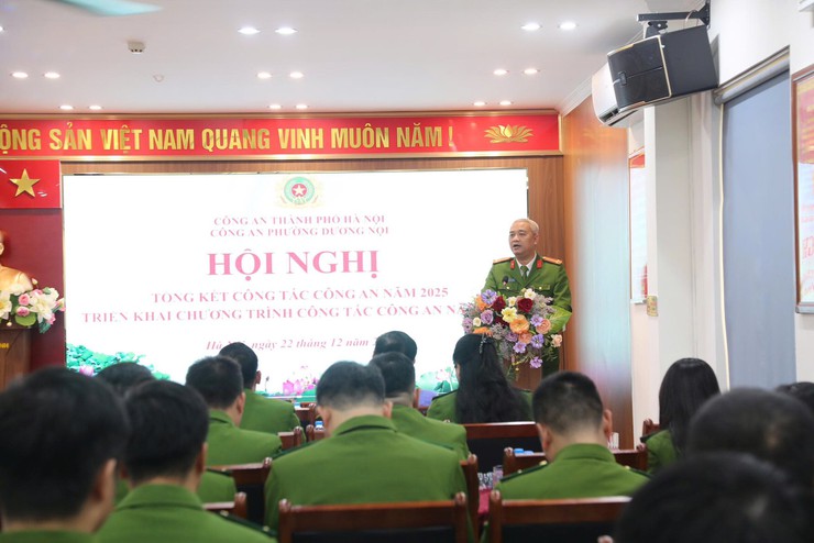 Công an phường Dương Nội tổng kết công tác năm 2025, triển khai nhiệm vụ năm 2026- Ảnh 6.