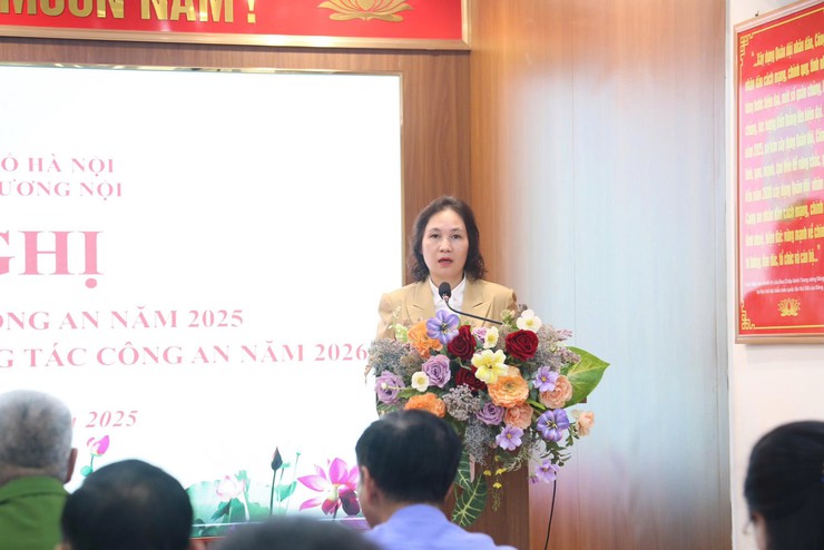Công an phường Dương Nội tổng kết công tác năm 2025, triển khai nhiệm vụ năm 2026- Ảnh 1.