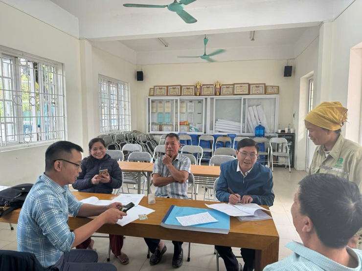 UBND phường Long Biên triển khai khảo sát Khu vực bỏ phiếu phục vụ công tác bầu cử- Ảnh 2.