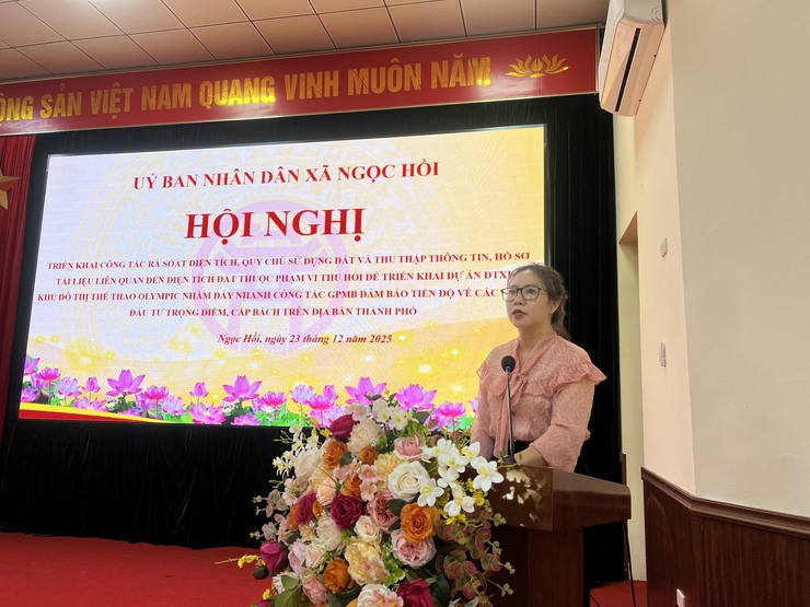 Ngọc Hồi Triển Khai Hội Nghị:  Công Tác Giải Phóng Mặt Bằng Dự Án Khu Đô Thị Thể Thao Olympic- Ảnh 2.