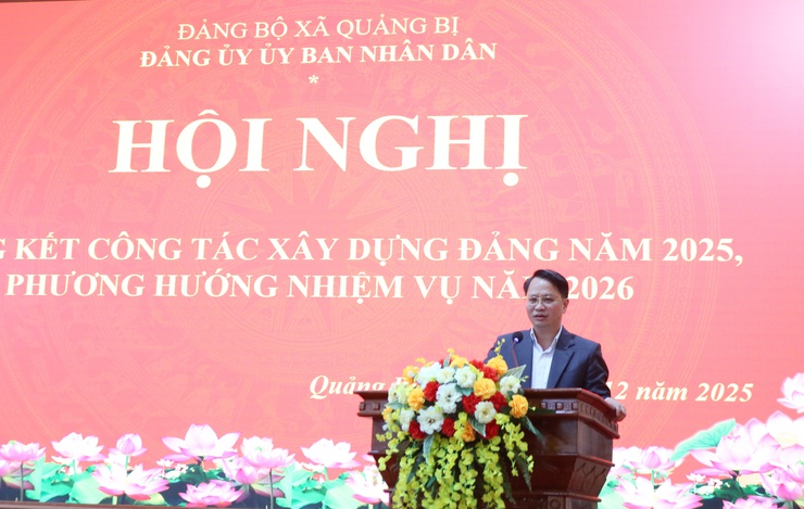 Đảng ủy UBND xã Quảng Bị&nbsp;tổng kết công tác năm 2025, triển khai nhiệm vụ năm 2026- Ảnh 5.