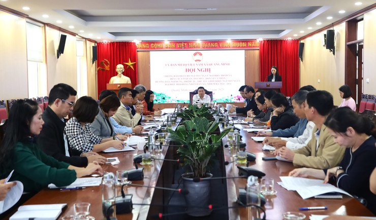 MTTQ xã Quang Minh hướng dẫn quy trình hiệp thương, giới thiệu người ứng cử đại biểu HĐND xã khóa II, nhiệm kỳ 2026-2031.- Ảnh 1.