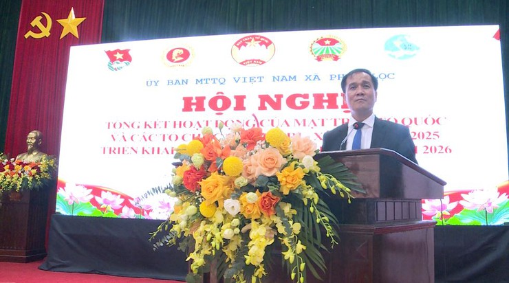 Hội nghị tổng kết hoạt động của MTTQ và các tổ chức chính trị – xã hội năm 2025, triển khai phương hướng, nhiệm vụ năm 2026- Ảnh 3.
