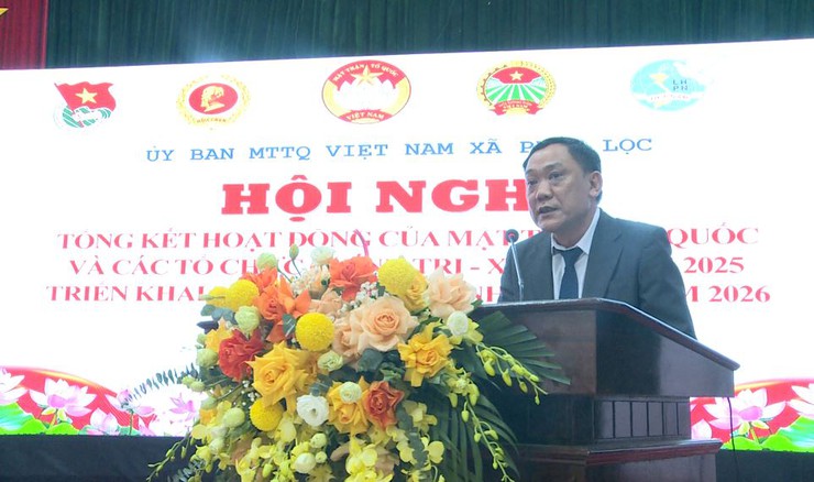 Hội nghị tổng kết hoạt động của MTTQ và các tổ chức chính trị – xã hội năm 2025, triển khai phương hướng, nhiệm vụ năm 2026- Ảnh 4.