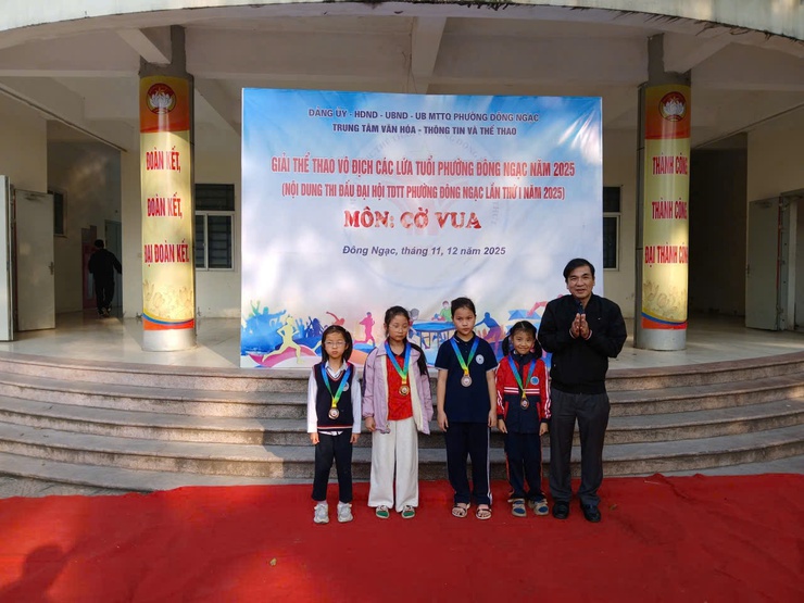 PHƯỜNG ĐÔNG NGẠC TỔ CHỨC GIẢI CỜ VUA TRONG KHUÔN KHỔ ĐẠI HỘI TDTT LẦN THỨ I, NĂM 2025- Ảnh 3.