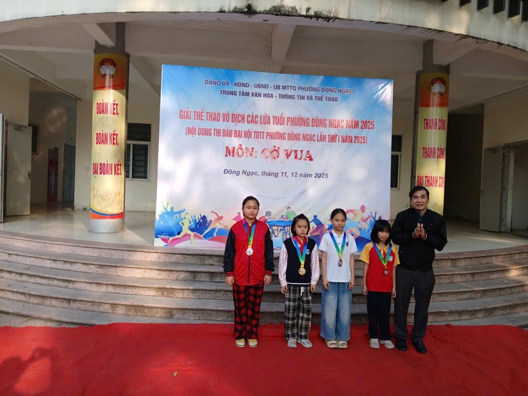 PHƯỜNG ĐÔNG NGẠC TỔ CHỨC GIẢI CỜ VUA TRONG KHUÔN KHỔ ĐẠI HỘI TDTT LẦN THỨ I, NĂM 2025- Ảnh 4.