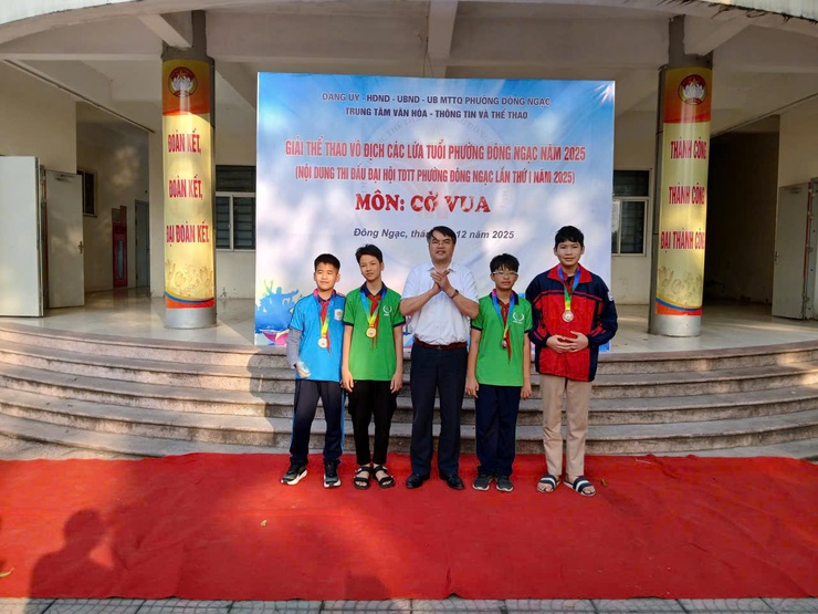 PHƯỜNG ĐÔNG NGẠC TỔ CHỨC GIẢI CỜ VUA TRONG KHUÔN KHỔ ĐẠI HỘI TDTT LẦN THỨ I, NĂM 2025- Ảnh 6.