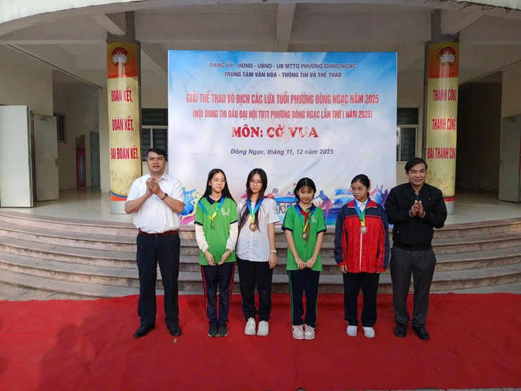 PHƯỜNG ĐÔNG NGẠC TỔ CHỨC GIẢI CỜ VUA TRONG KHUÔN KHỔ ĐẠI HỘI TDTT LẦN THỨ I, NĂM 2025- Ảnh 10.