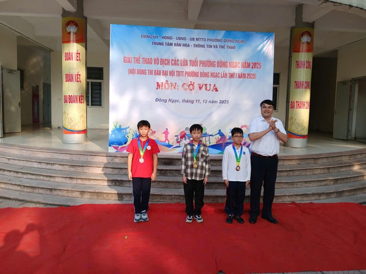 PHƯỜNG ĐÔNG NGẠC TỔ CHỨC GIẢI CỜ VUA TRONG KHUÔN KHỔ ĐẠI HỘI TDTT LẦN THỨ I, NĂM 2025- Ảnh 9.