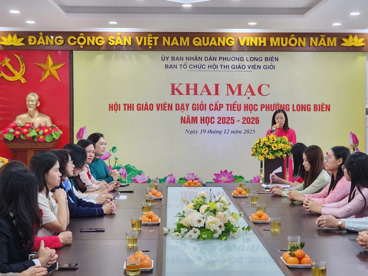 Phường Long Biên tổ chức Hội thi giáo viên giỏi cấp Tiểu học năm học 2025 - 2026- Ảnh 3.