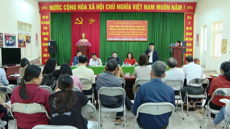 HĐND-UBND xã Thanh Trì làm việc với lãnh đạo, cán bộ thôn Lưu Phái, Tự Khoát, Phố Lưu Phái, Trung đoàn 17, C5-X55, Nhà in-BTTM, Tecco Sky- Ảnh 3.