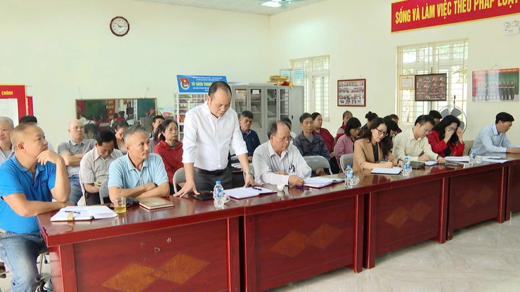 HĐND-UBND xã Thanh Trì làm việc với lãnh đạo, cán bộ thôn Lưu Phái, Tự Khoát, Phố Lưu Phái, Trung đoàn 17, C5-X55, Nhà in-BTTM, Tecco Sky- Ảnh 7.