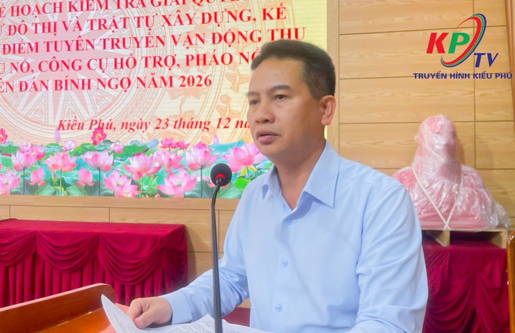 UBND xã Kiều Phú triển khai nhiều nhiệm vụ trọng tâm về an ninh, trật tự và phòng cháy chữa cháy, thu hồi vật liệu nổ, công cụ hỗ trợ và đốt pháo nổ trước trong và sau Tết Nguyên đán 2026- Ảnh 2.