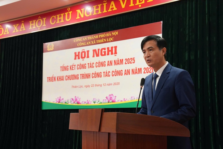 Công an xã Thiên Lộc tổ chức hội nghị tổng kết công tác công an năm 2025, triển khai chương trình công tác công an năm 2026- Ảnh 11.