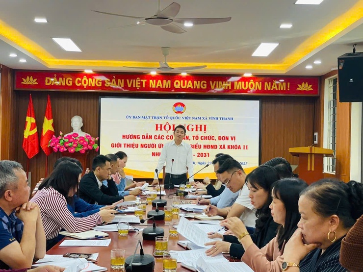 Xã Vĩnh Thanh hướng dẫn giới thiệu người ứng cử đại biểu HĐND xã nhiệm kỳ 2026 – 2031- Ảnh 1.