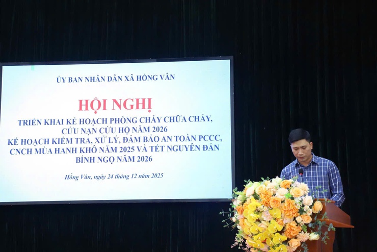 Xã Hồng Vân triển khai kế hoạch phòng cháy chữa cháy, cứu nạn cứu hộ năm 2026.- Ảnh 5.