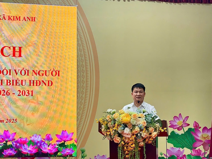 XÃ KIM ANH TỔ CHỨC HỘI NGHỊ LẤY Ý KIẾN CỬ TRI NƠI CÔNG TÁC ĐỐI VỚI NGƯỜI DỰ KIẾN GIỚI THIỆU ỨNG CỬ ĐẠI BIỂU HĐND XÃ NHIỆM KỲ 2026–2031.- Ảnh 3.