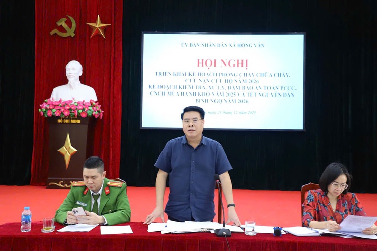 Xã Hồng Vân triển khai kế hoạch phòng cháy chữa cháy, cứu nạn cứu hộ năm 2026.- Ảnh 7.