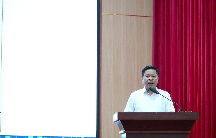 Đồng chí Nguyễn Đức Lượng – UVBTV, Phó Chủ tịch UBND phát biểu kết luận hội nghị