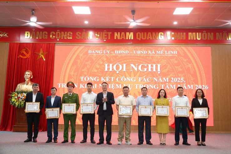 Xã Mê Linh tổng kết công tác năm 2025, triển khai nhiệm vụ trọng tâm năm 2026- Ảnh 7.
