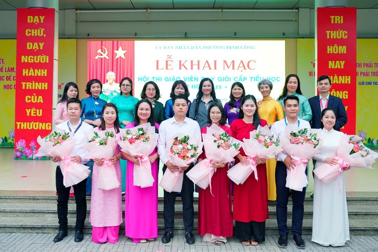 Trường Tiểu học Đại Kim tổ chức Lễ khai mạc hội thi Giáo viên dạy giỏi phường Định Công năm học 2025-2026- Ảnh 4.