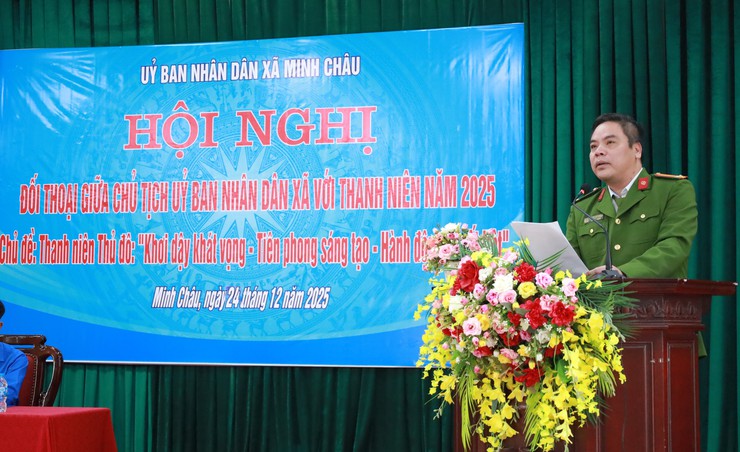 Minh Châu tổ chức Hội nghị đối thoại giữa Chủ tịch UBND xã với thanh niên năm 2025- Ảnh 7.