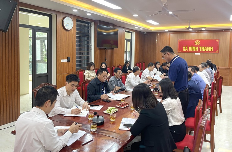 XÃ VĨNH THANH TỔ CHỨC HỘI NGHỊ PHẢN BIỆN XÃ HỘI ĐỐI VỚI DỰ THẢO ĐỀ ÁN TĂNG CƯỜNG QUẢN LÝ ĐẤT ĐAI, TRẬT TỰ XÂY DỰNG- Ảnh 2.