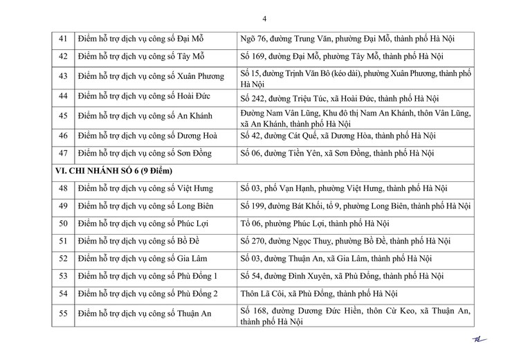 Công bố địa điểm thực hiện thủ tục hành chính theo cơ chế một cửa, một cửa liên thông thuộc Trung tâm Phục vụ hành chính công thành phố Hà Nội- Ảnh 4.