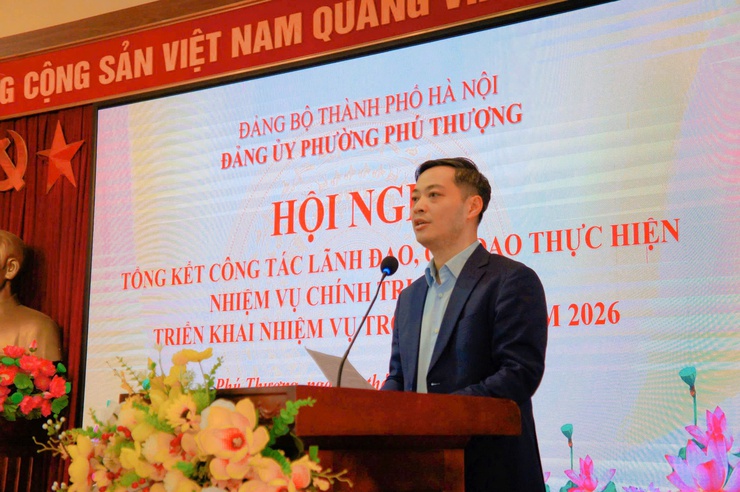 Phường Phú Thượng tổ chức Hội nghị tổng kết công tác lãnh đạo, chỉ đạo thực hiện nhiệm vụ chính trị năm 2025; triển khai nhiệm vụ trọng tâm năm 2026- Ảnh 12.