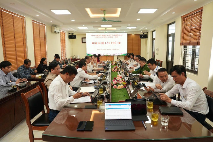 Hội nghị lần thứ Tư Ban chấp hành Đảng bộ xã Thiên Lộc, nhiệm kỳ 2025-2030- Ảnh 2.